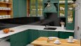 Country Mutfak Tasarımı 3D Render