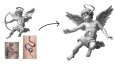 Kişiye Özel Cupid Dövme Tasarımı