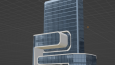 mobil oyun için unity uyumlu çalıştığım 3d gökdelen ve bina 