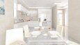sade salon ve mutfak konsept tasarımım