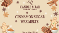 Candle And Bar Label Christmas Design 