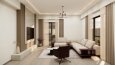 Modern Daire Salon ve Mutfak İç Mekan Tasarımı