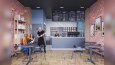 Modern Coffee Shop – 3D İç Mekan Tasarımı