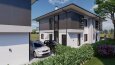 İkiz villa tip proje v2, Dış cephe tasarımı, mimari tasarım
