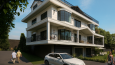 Villa Dış Cephe Render ve Ruhsat Projesi