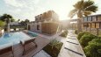 Modern Villa ve Bahçe Render Projesi