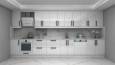 3D Modern Mutfak Dolabı Çizim ve Tasarımı