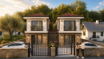 İkiz Villa Dış Mekan Modelleme ve Bahçe Tasarımı