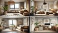 Airbnb Evleri için 3D İç Mekan Tasarımı