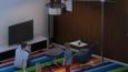 İç mimarı tasarım ve render çalışması.
