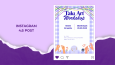 Takı Workshop Etkinliği İçin Estetik Post ve Story Tasarımı