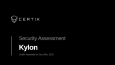 Kylon CERTIK Audit