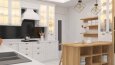 Country Mutfak Tasarımı 3D Render