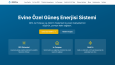 Akıllı ev sistemleri için website
