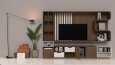 Geleneksel Çizgilere Sahip Modern TV Ünitesi