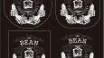 Bean coffe roastry logo design
