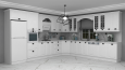 3D Country Mutfak Dolabı Çizim ve Tasarımı