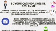 Büyüme çağında beslenme afiş