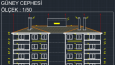 Detaylı Çatı Katı Planı & Kesit & Cephe 2D AutoCAD Çizimi