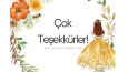 Teşekkür kartı ve kitap ayracı