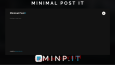 Minp.It (MinimalPostit) logo tasarımı