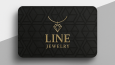 Line Jewelry markasına ait kurumsal kartvizit tasarımı