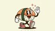 retro maskot logo