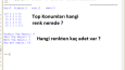 Top Renk algılama ve sayımı