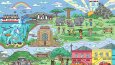 "100 cats lost in world" Game illustrations