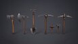 Stylized Low Poly Oyun Alet Seti & Varlıkları
