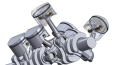V6 3.0L Motor – Piston & Krank Mekanizması Montaj Tasarımı