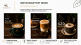 Kafe Markası İçin Instagram İçerik Tasarım Çalışması