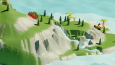 LowPoly Pirate Looking For Treasure On Island