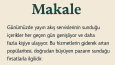 Metin Yazarlığı Portfolyosu
