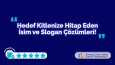 Marka İsmi & Slogan 