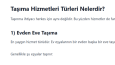 Nakliyat Firması İçin SEO Uyumlu Blog Yazısı