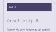 HALKA · Kurgusal Ekip Tasarımından HTML
