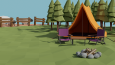 Low Poly Sahne