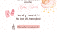 Baby shower davetiye örneklerim kız bebek