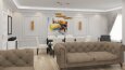 Modern Salon Tasarımı 3D