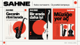 SAHNE: caz için üç tipografik post