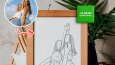 5 Adet Line Art Çizim