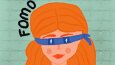 Fomo konulu bilgilendirme afişi  veya storyboard tasarımı