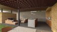 Villa barbekü eki, Dış mekan mimari tasarım, Render