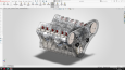 V6-DOHC Motor tasarım ,montaj, animasyon