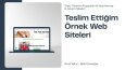 Anahtar Teslim E-Ticaret Siteleri