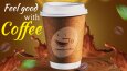 Cheerful coffee logo