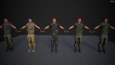 Komando low poly rigged.