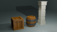 Low Poly sahne tasarımı