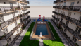 Sketchup 4 Bloklu Site Tasarımı